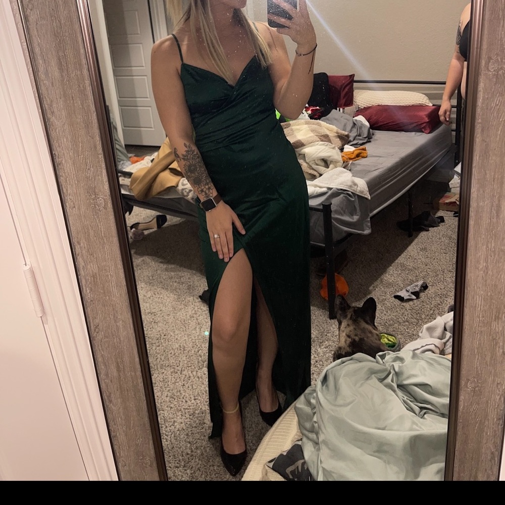 Green formal dress